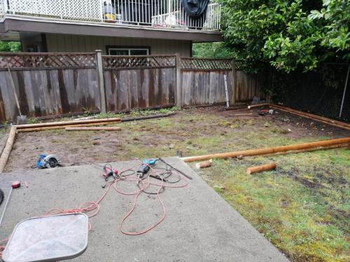 Shed-leveling-pad-area