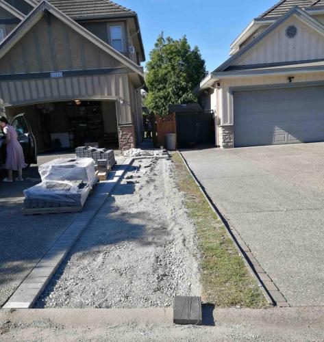 Paver installation - Prep